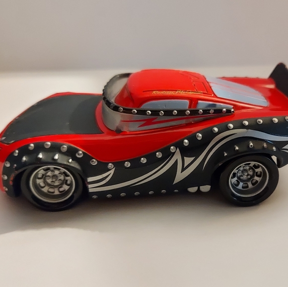 Disney Pixar Cars Heavy Metal Lightning McQueen Rare Die-cast 1:55 Model - Picture 3 of 6
